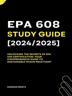cover image of EPA 608 Study guide 2024/2025